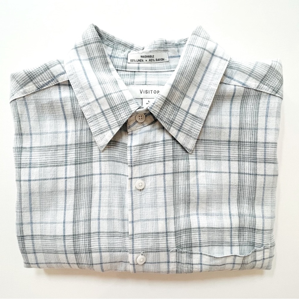 Linen Checked Shirt
